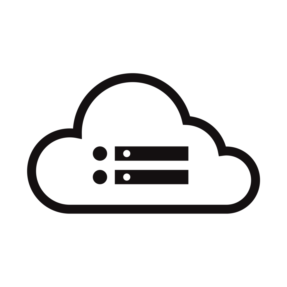 icône de serveur cloud transparent png