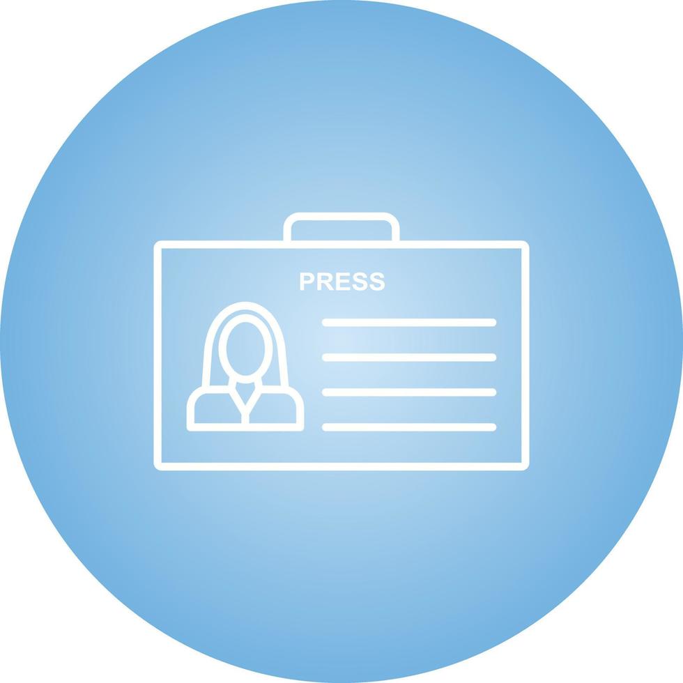 Unique Female ID Vector Line Icon