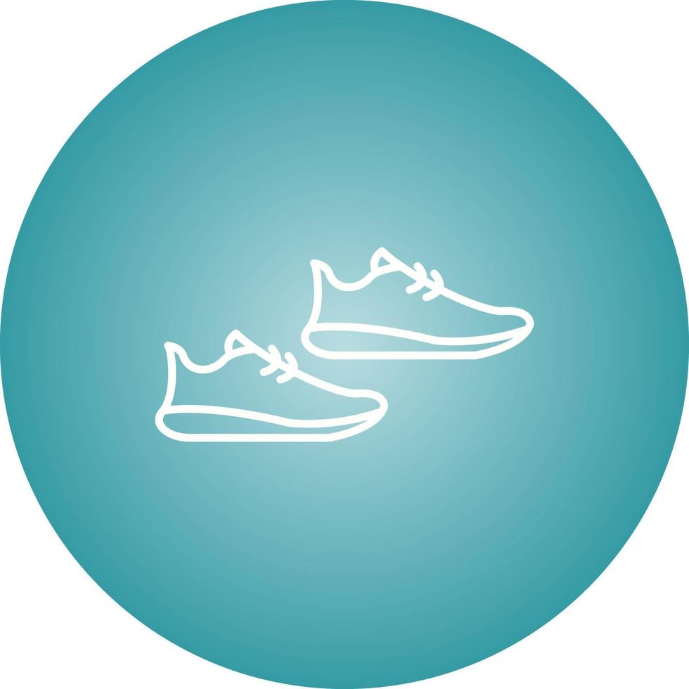 Unique Jogger Shoes Vector Line Icon