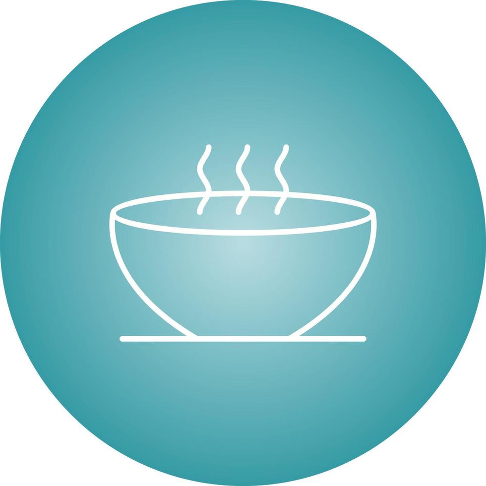 Unique Hot Soup Vector Line Icon