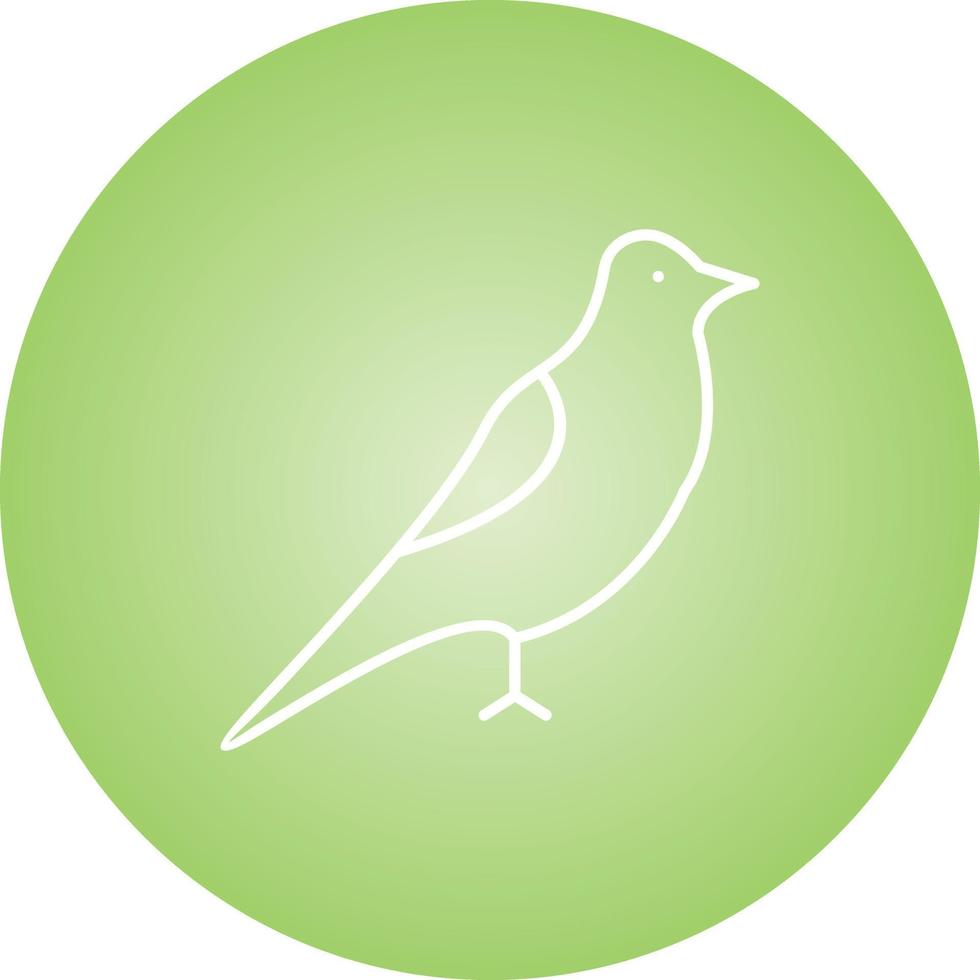 Unique Bird Vector Line Icon