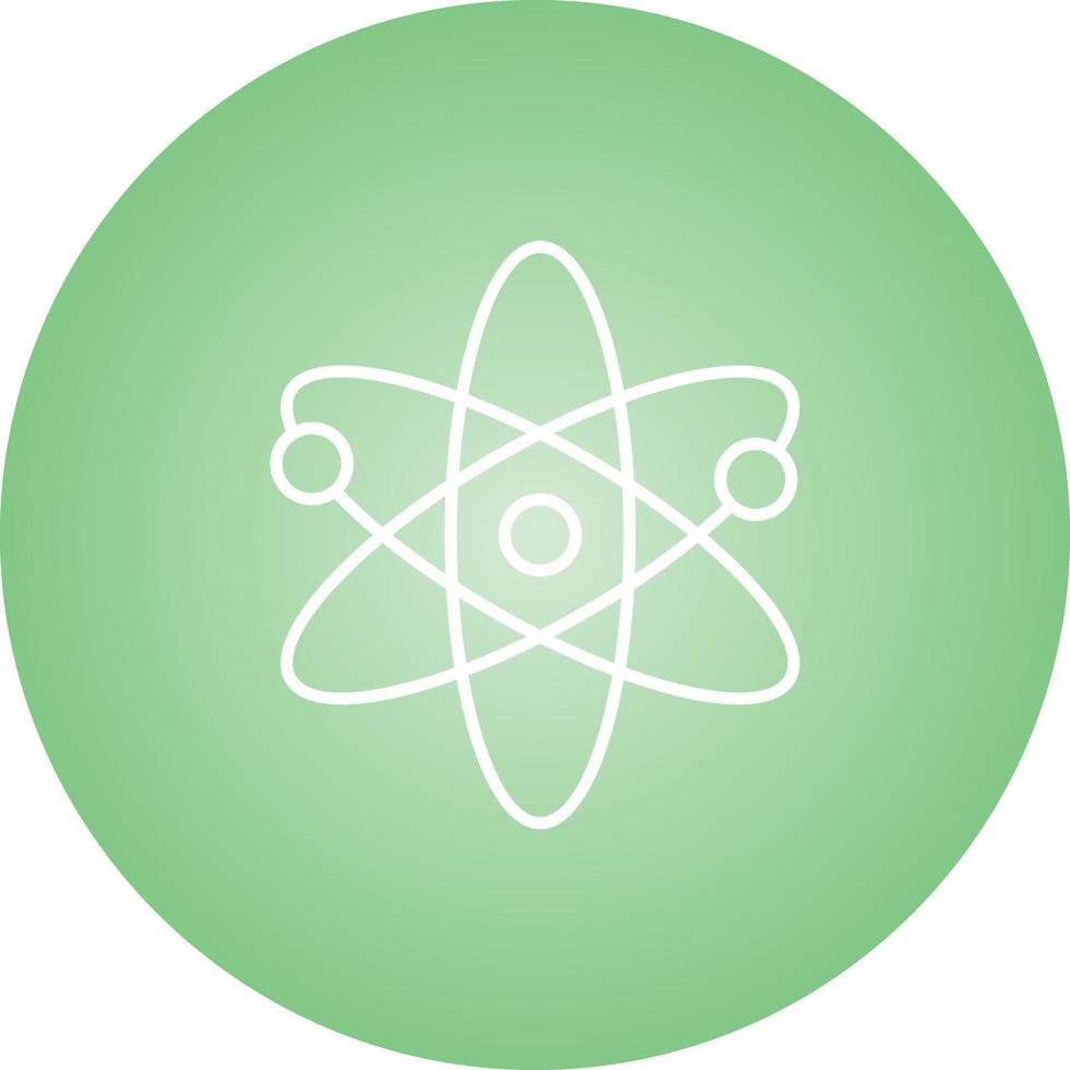 Unique Atomic Structure II Vector Line Icon