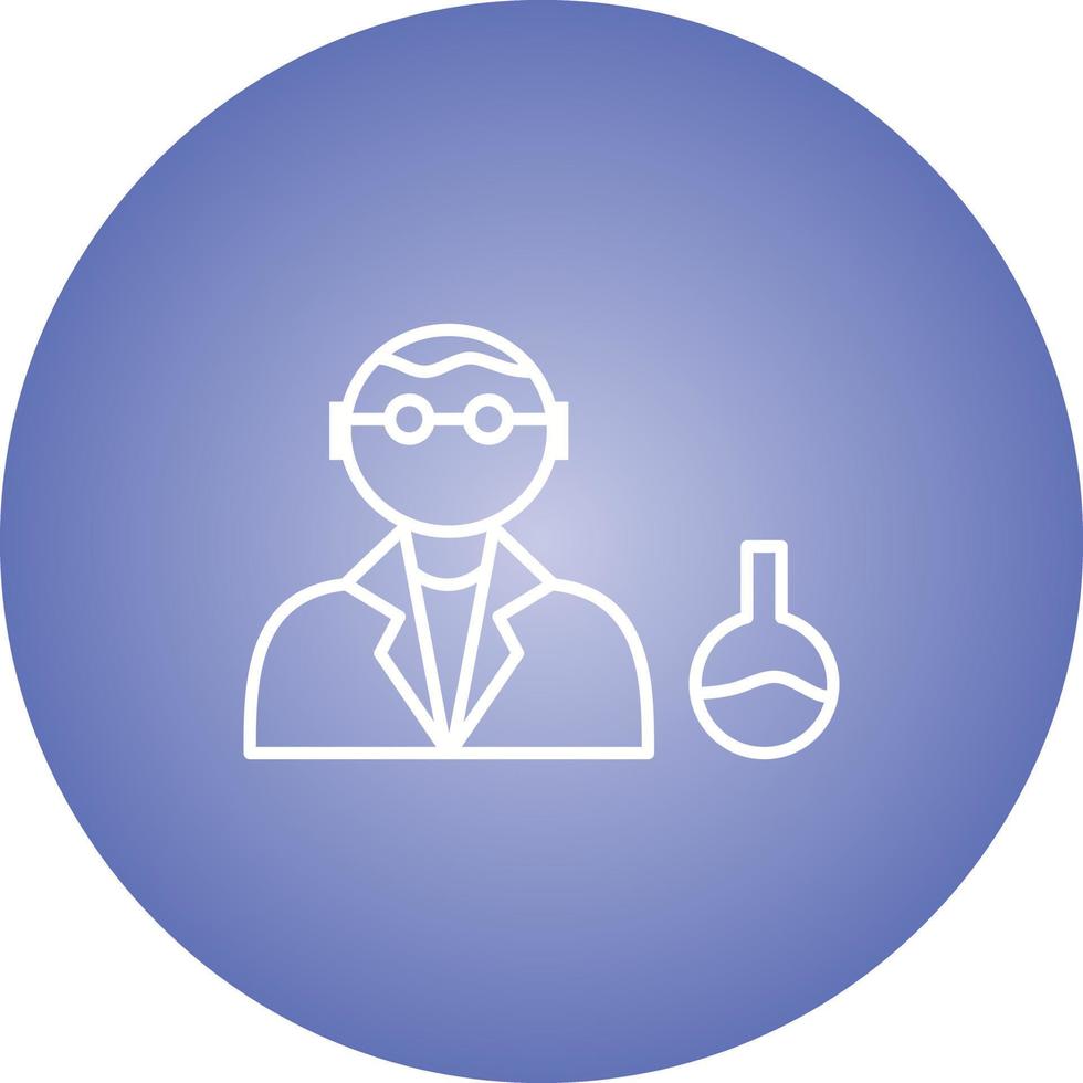 Unique Chemist Vector Line Icon