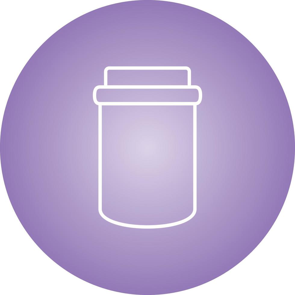 Unique Jam Bottle Vector Line Icon
