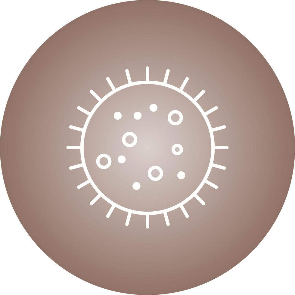 Unique Bacteria In Slide Vector Line Icon