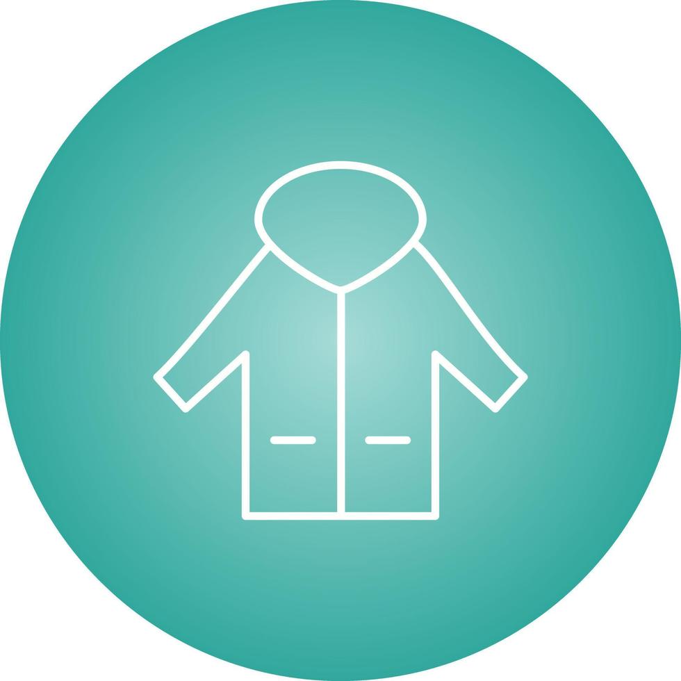Unique Coat Vector Line Icon