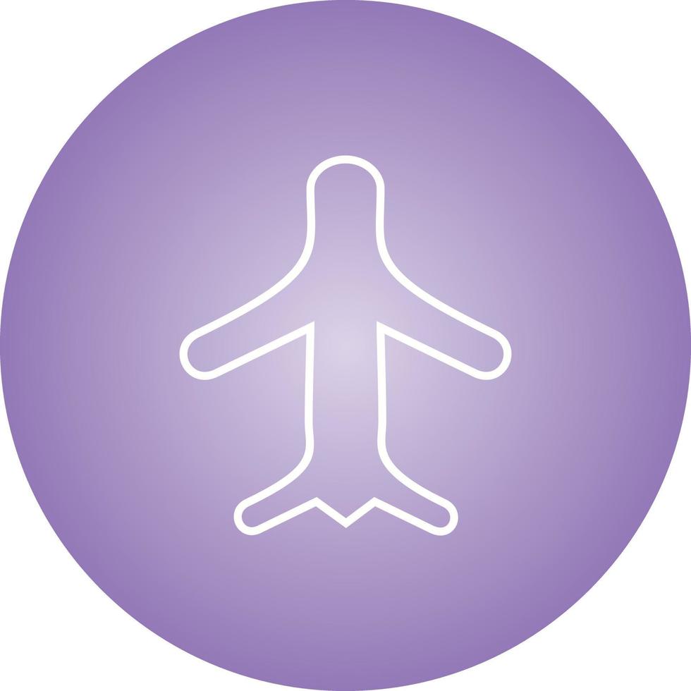 Unique Airplane Mode Vector Line Icon