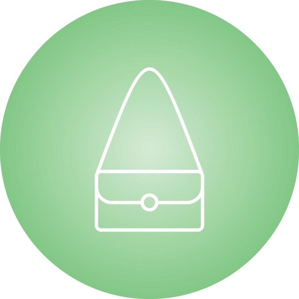 Unique Shoulder Bag Vector Line Icon