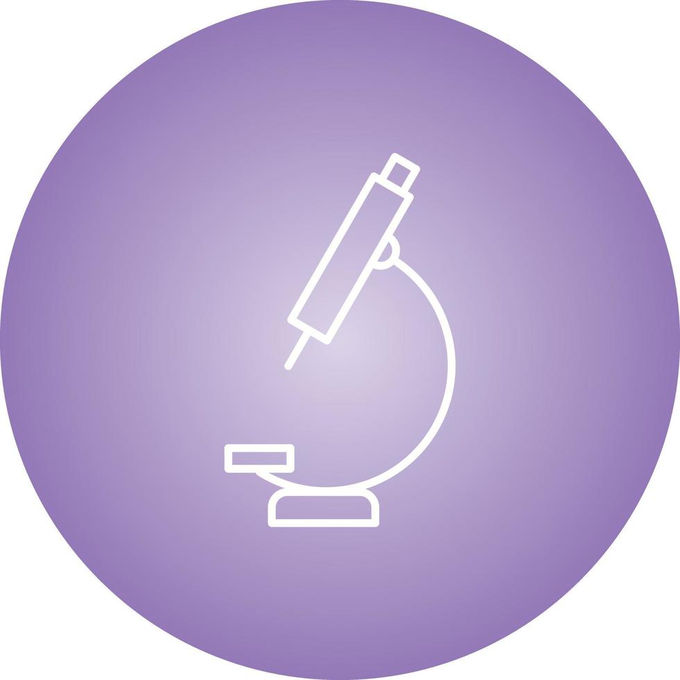 Unique Microscope Vector Line Icon