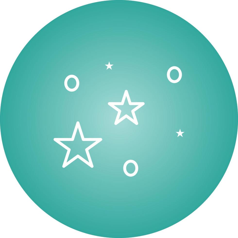 Unique Stars Vector Line Icon
