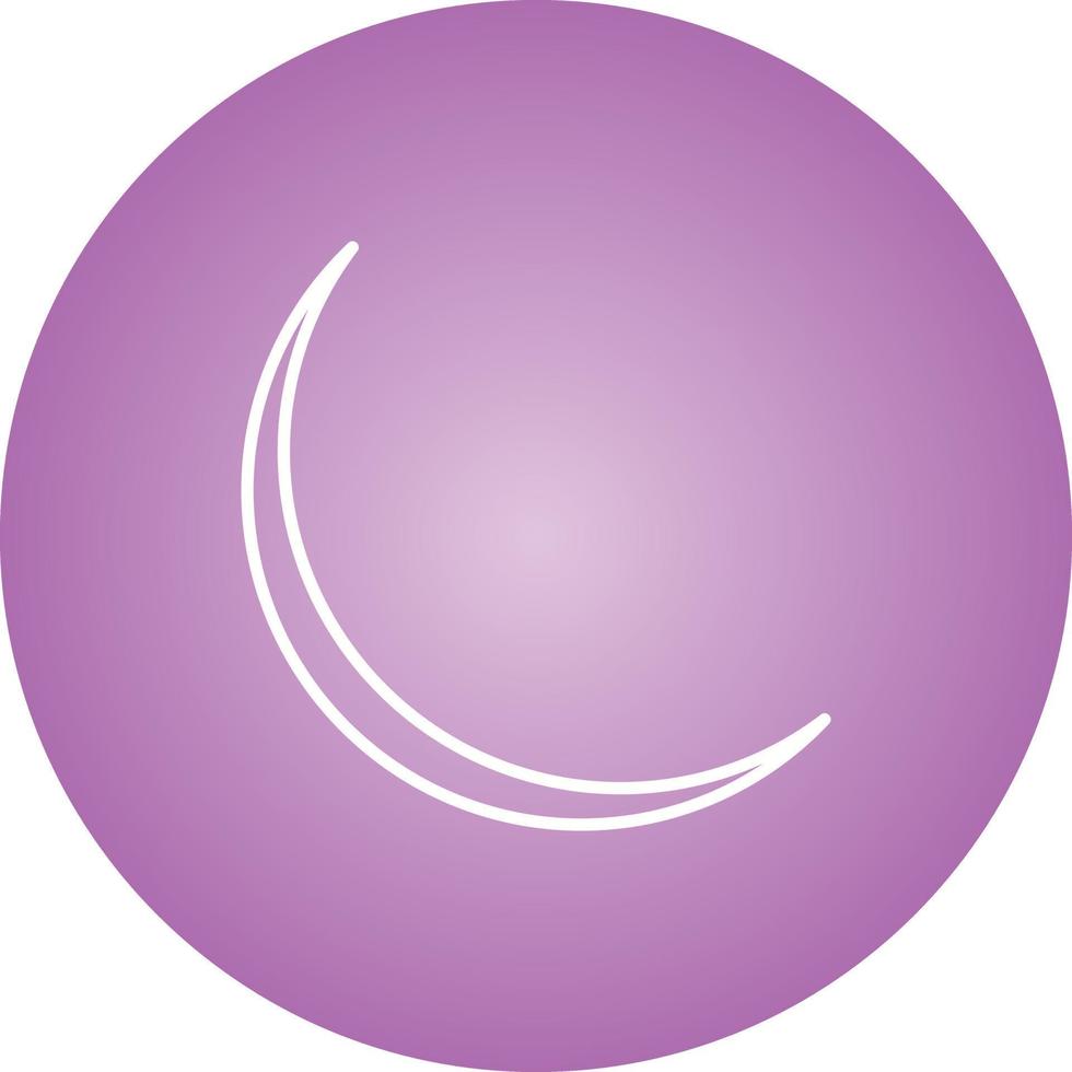 Unique New Moon Vector Line Icon