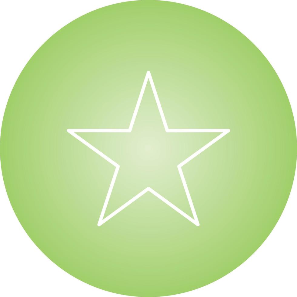 Unique Star Vector Line Icon