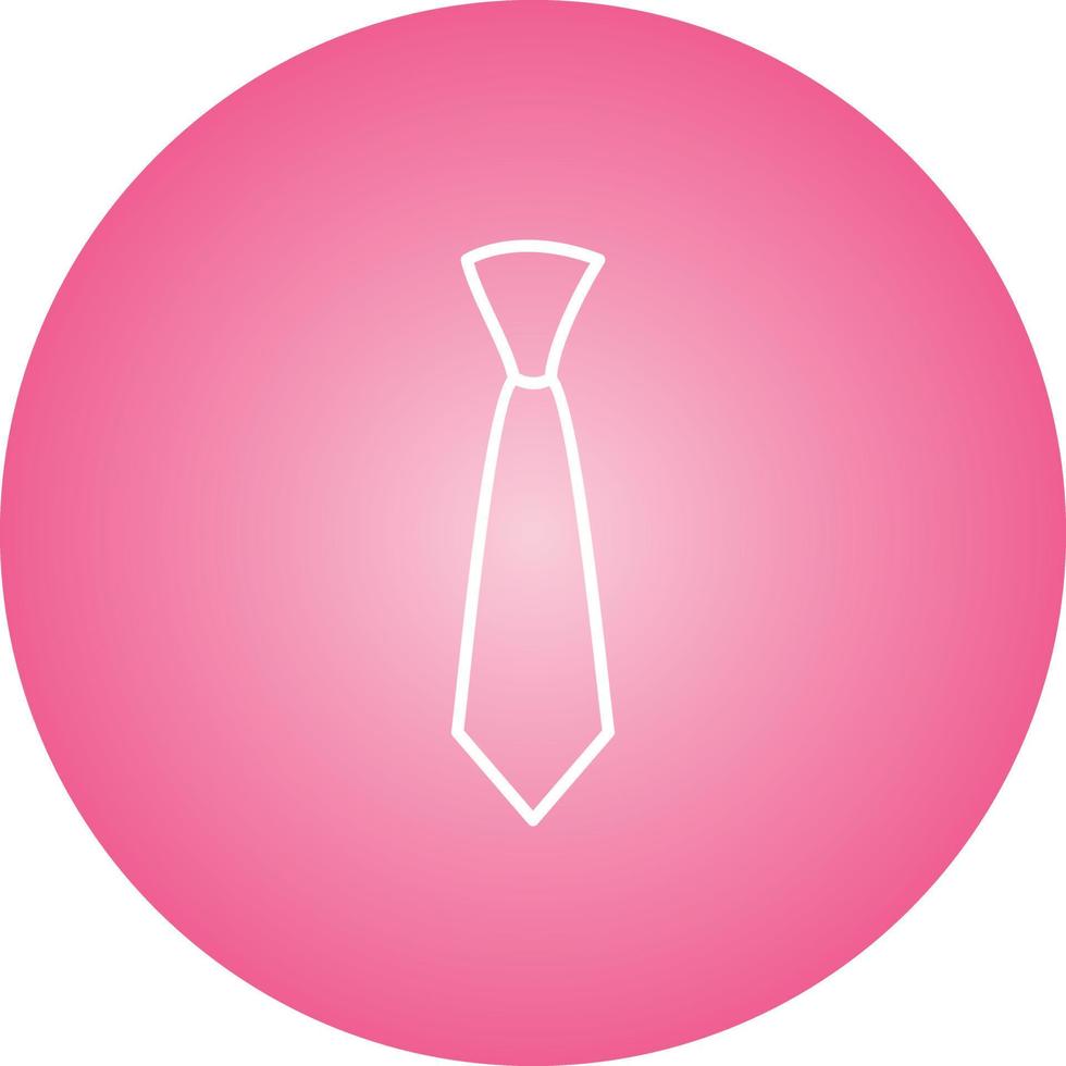 Unique Tie Vector Line Icon