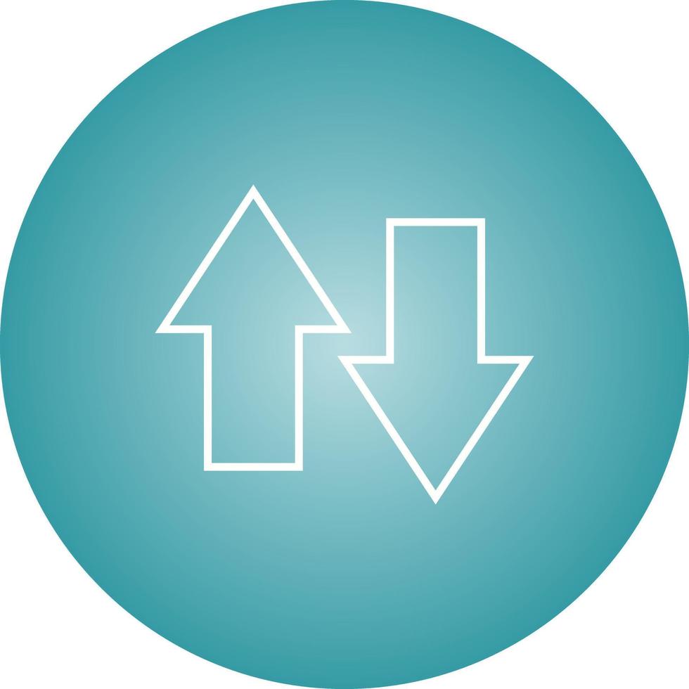 Unique Data Connection Vector Line Icon