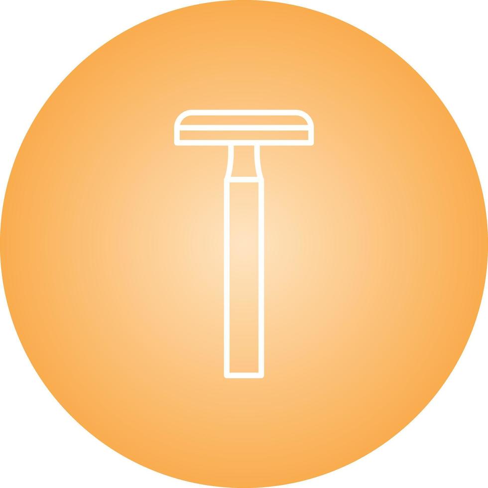 Unique Shaving Blade Vector Line Icon