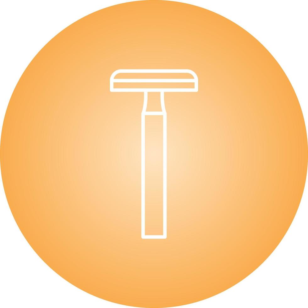 Unique Shaving Blade Vector Line Icon