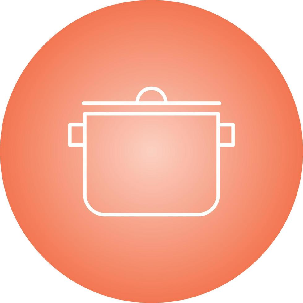 Unique Cooking Pot Vector Line Icon