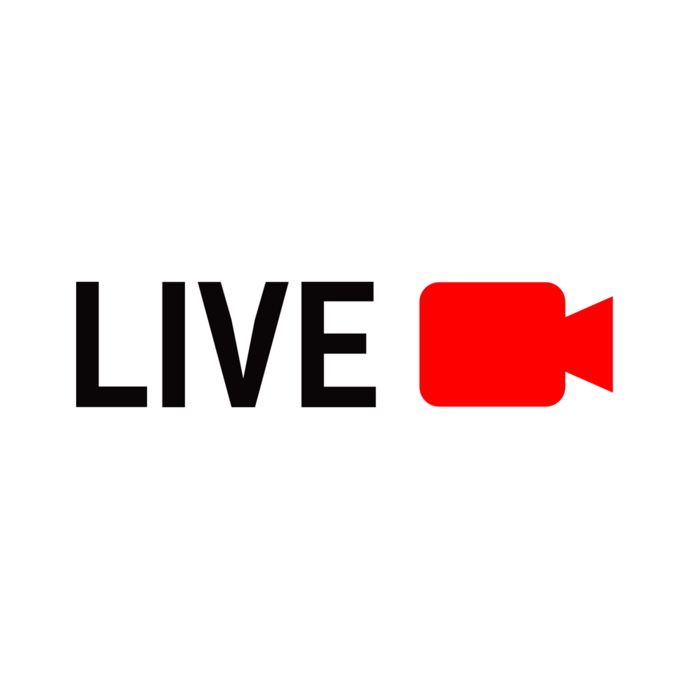 live streaming png graphic, live png