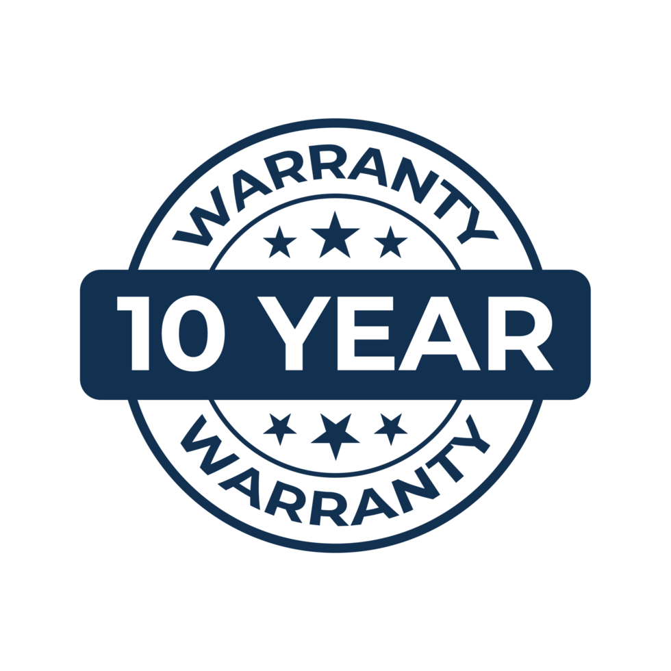 10 year warranty png