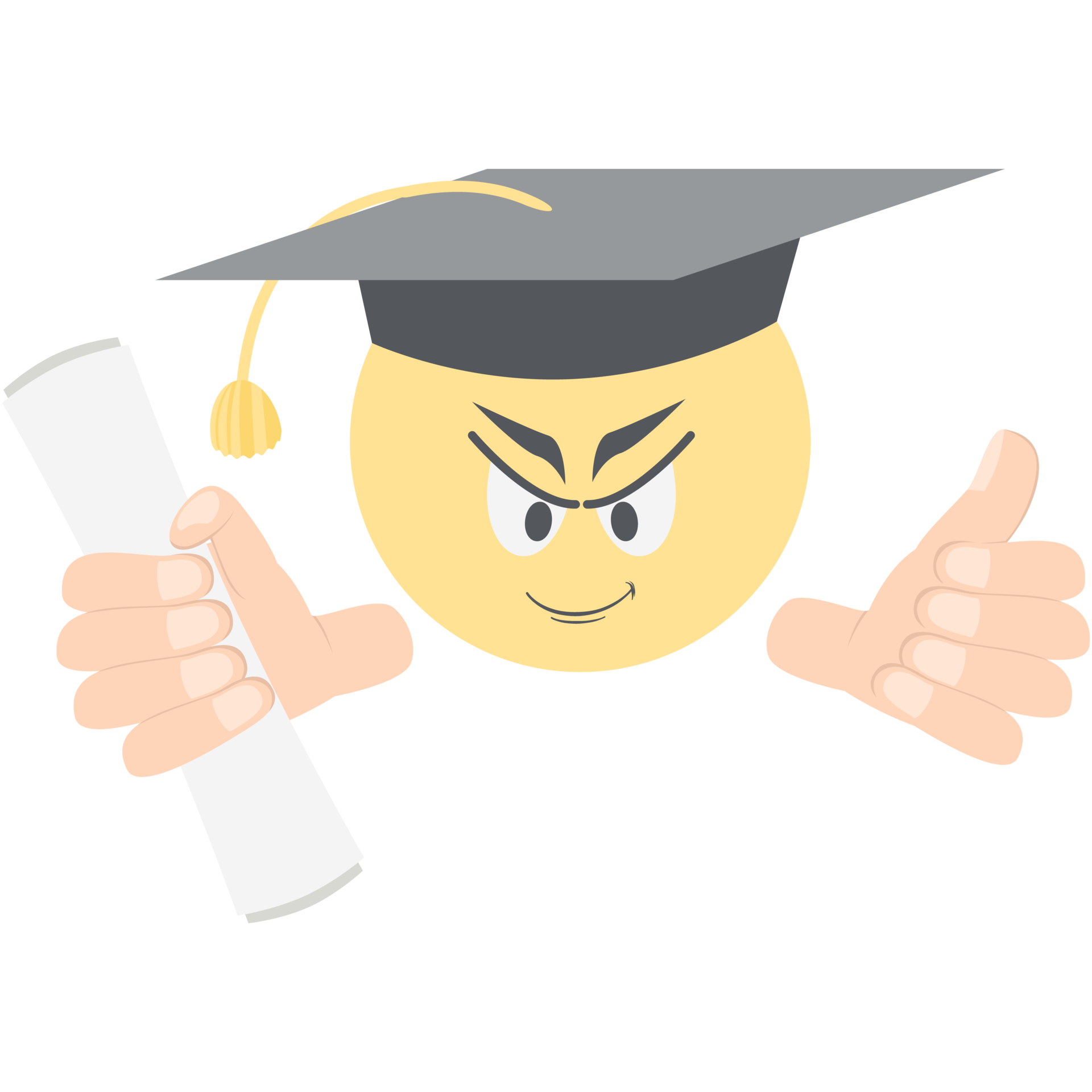 graduation head emoticon face expression collection 16314952 PNG
