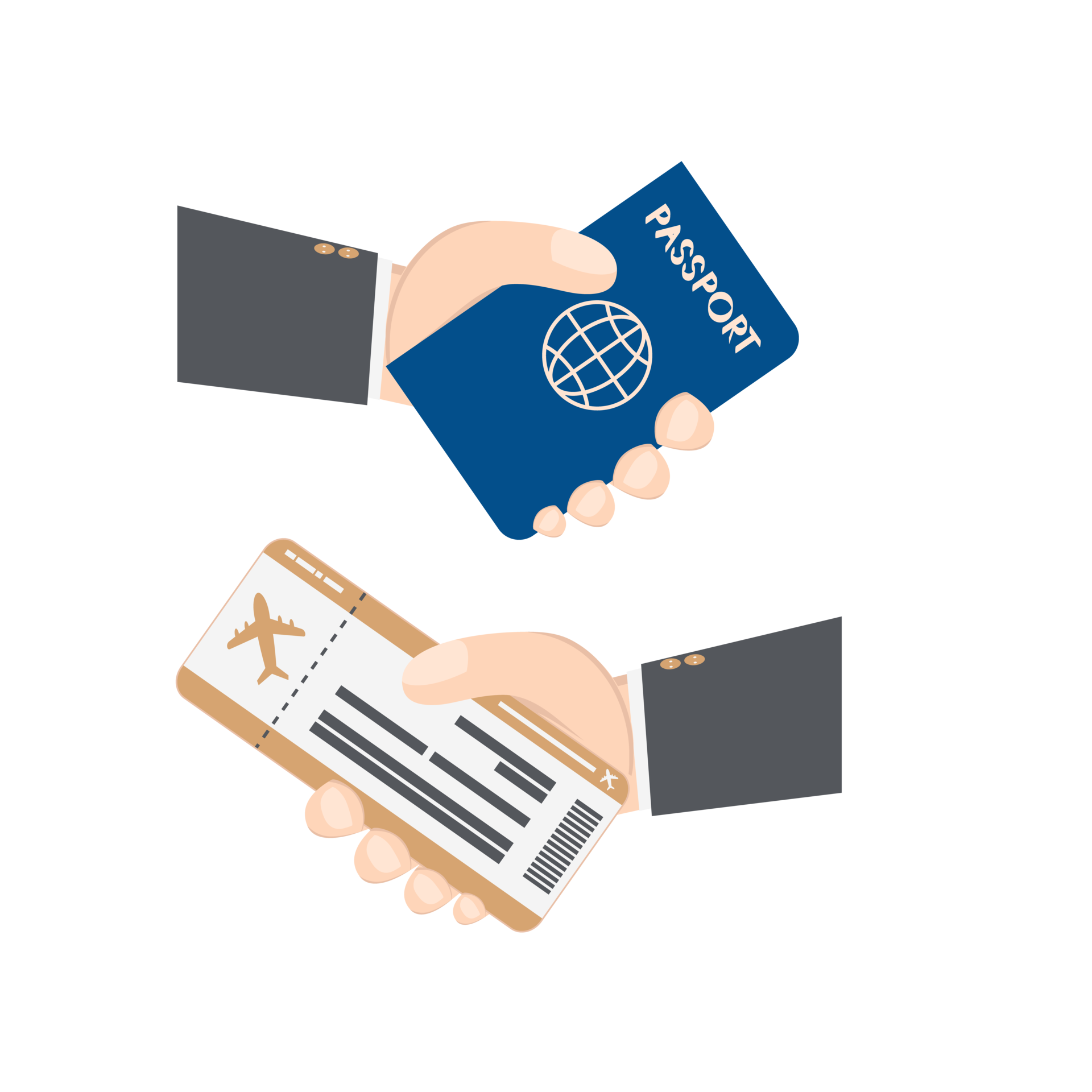 Hand Holding Airplane Ticket And Passport 16314981 PNG hand-holding-airplane-ticket-and-passport-16314981-png