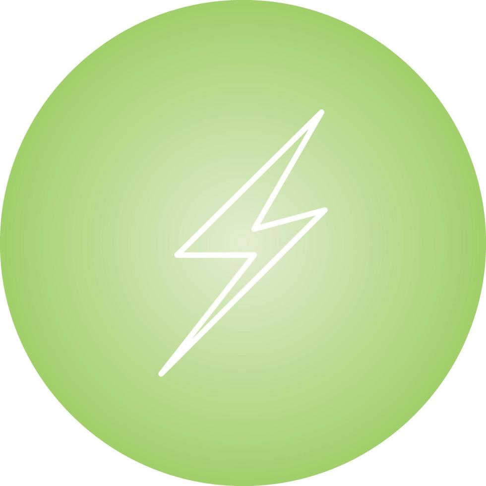Unique Lightening II Vector Line Icon
