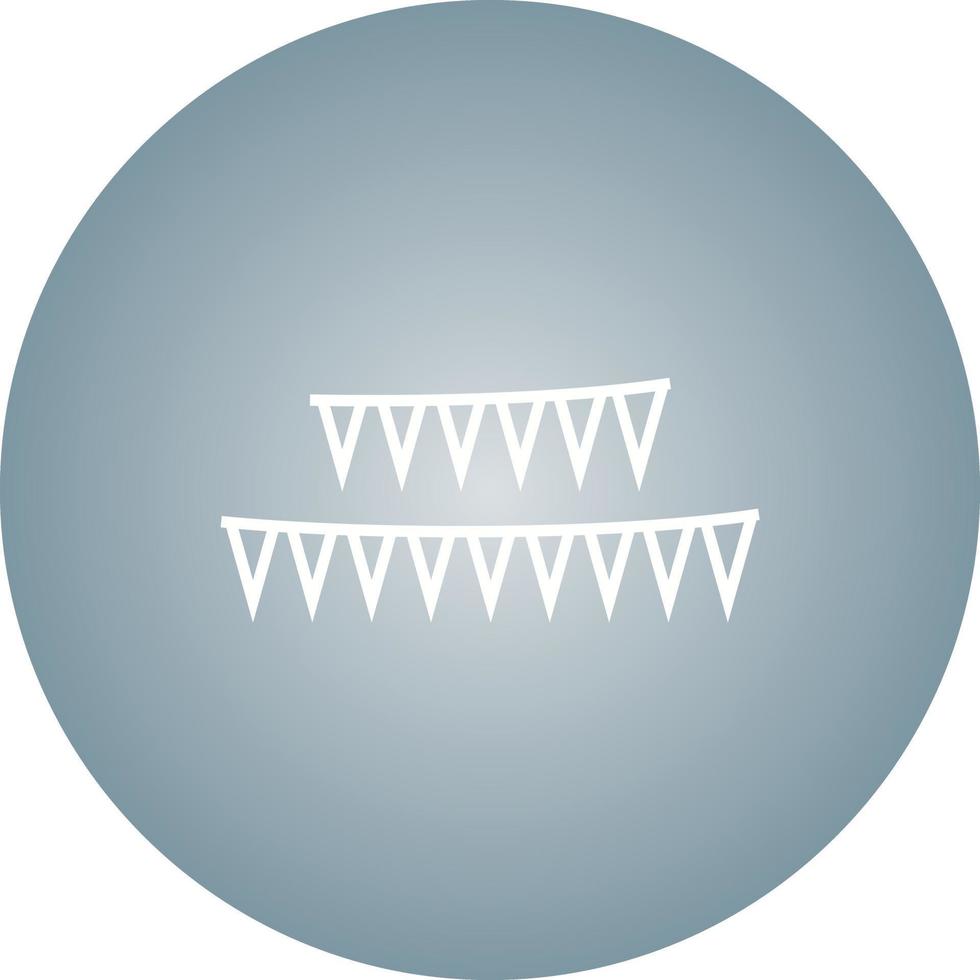 Unique Celebrations Flag Vector Line Icon