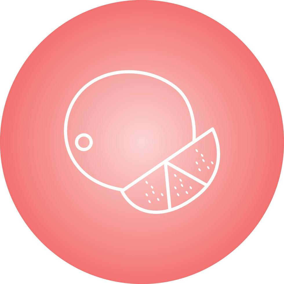 Unique Lime Vector Line Icon