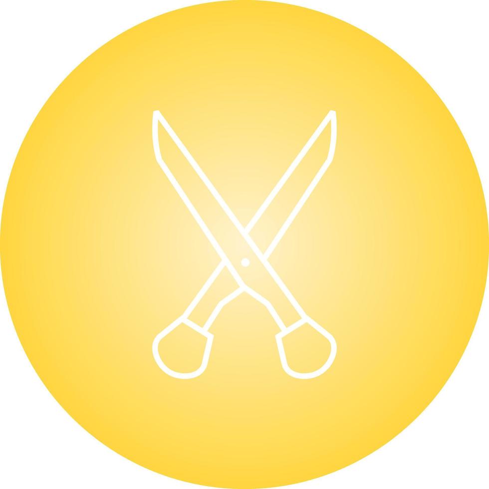 Unique Scissors Vector Line Icon