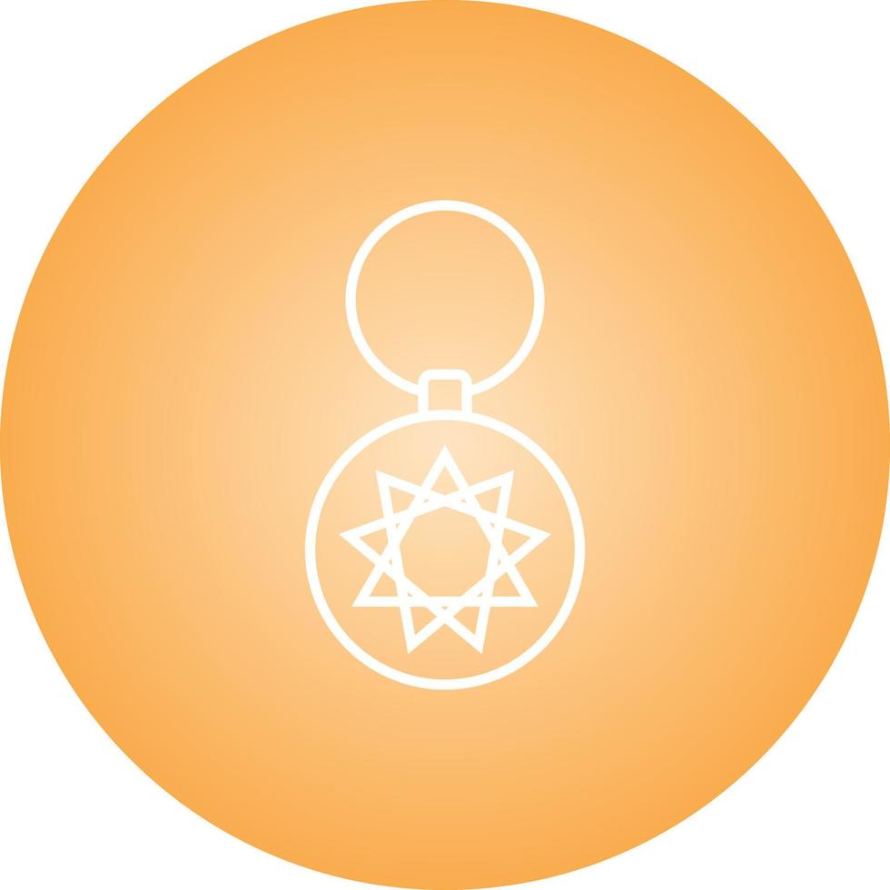 Unique Key Chain Vector Line Icon