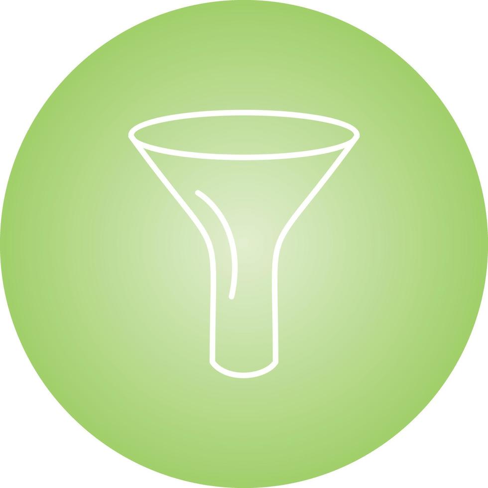 Unique Funnel Vector Line Icon