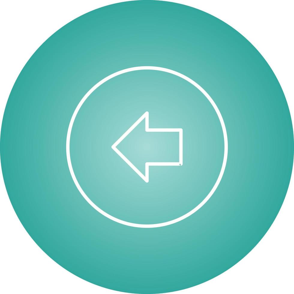 Unique Back Vector Line Icon