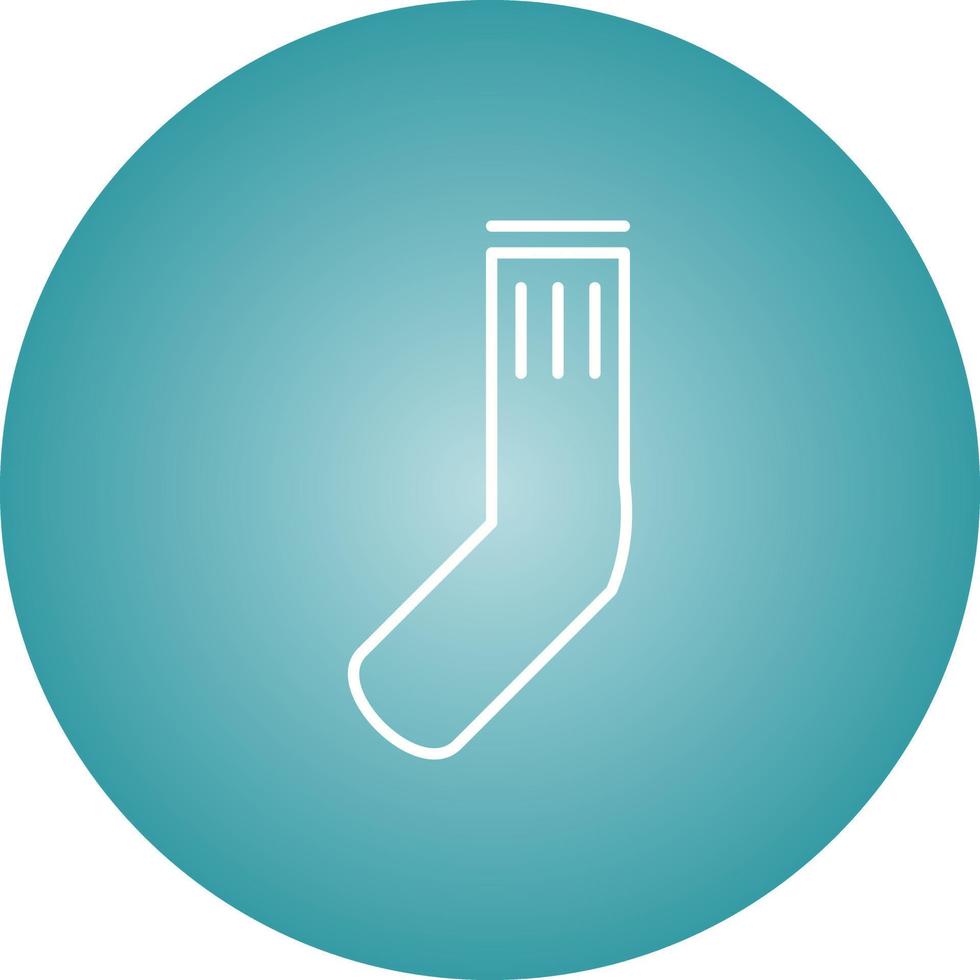 Unique Socks Vector Line Icon