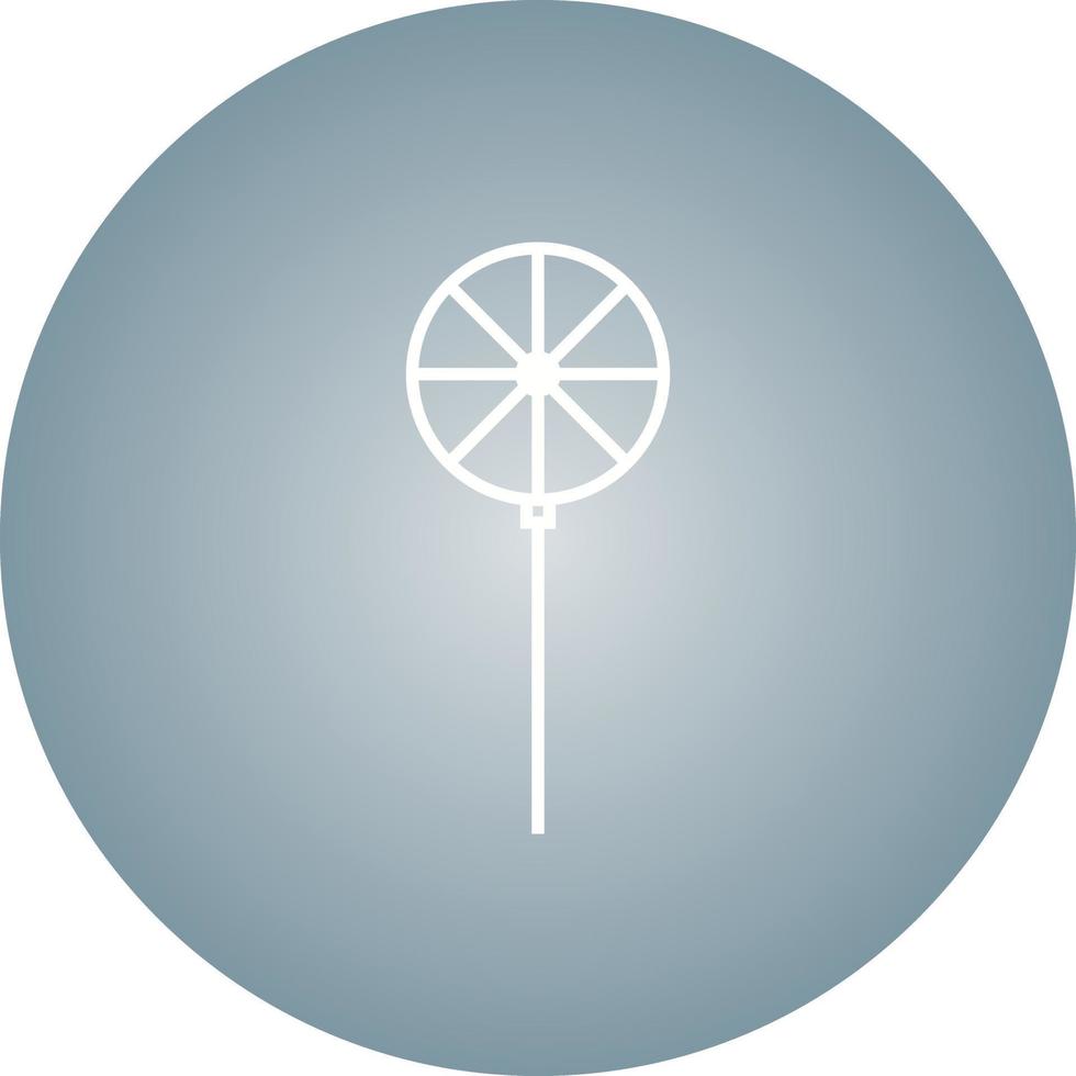 Unique Pin Wheel Vector Line Icon
