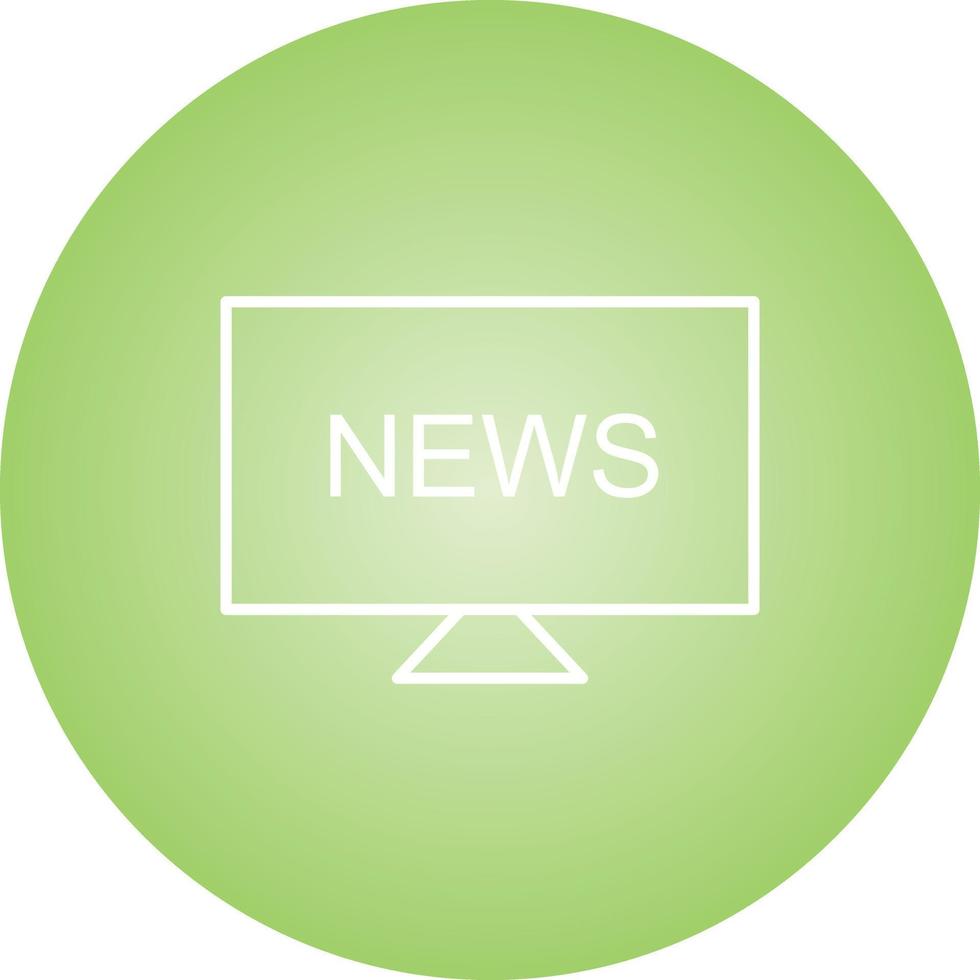 Unique National News Vector Line Icon