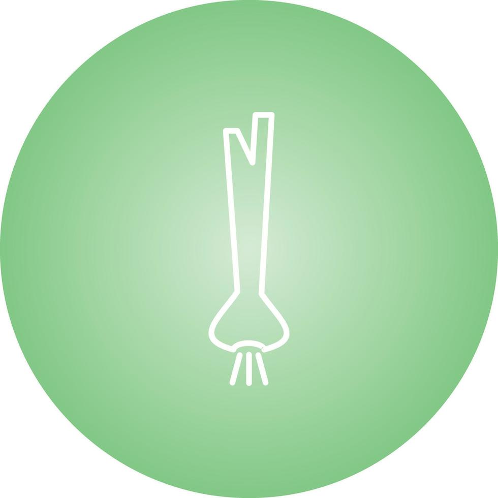 Unique Spring Onion Vector Line Icon