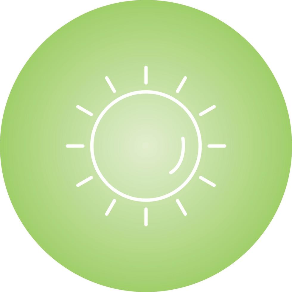 Unique Sun Vector Line Icon