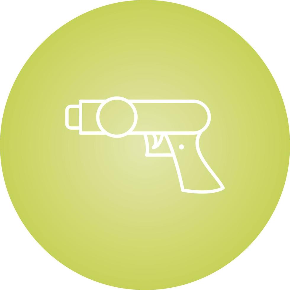 Unique Space Gun Vector Line Icon