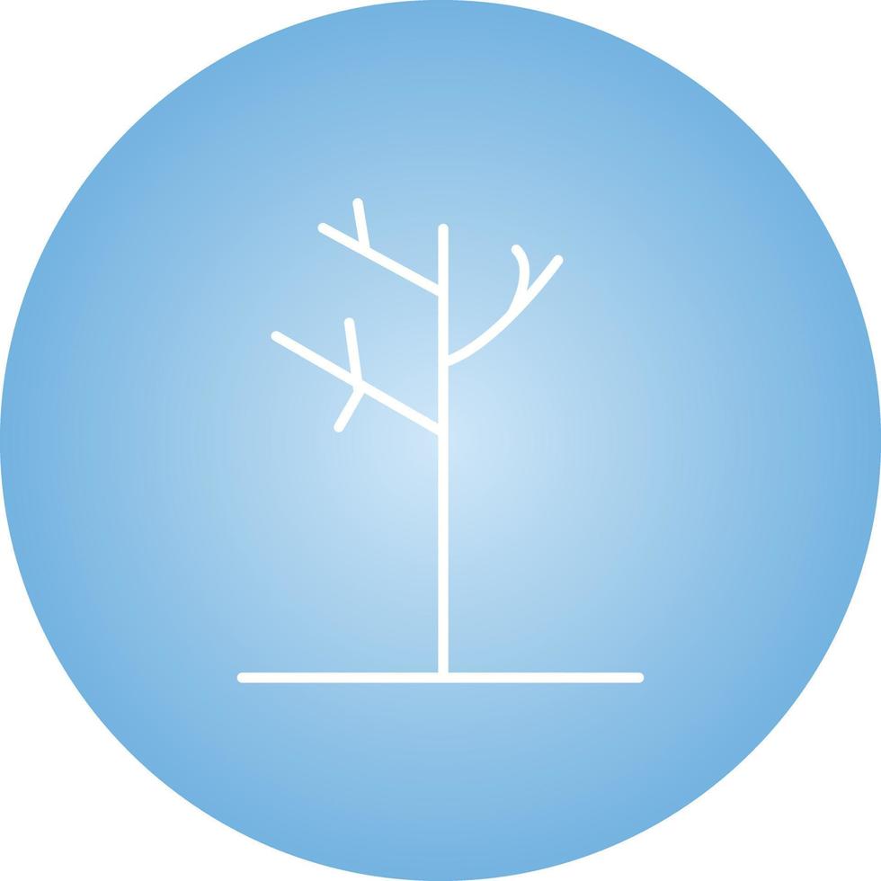Unique Autumn Tree Vector Line Icon