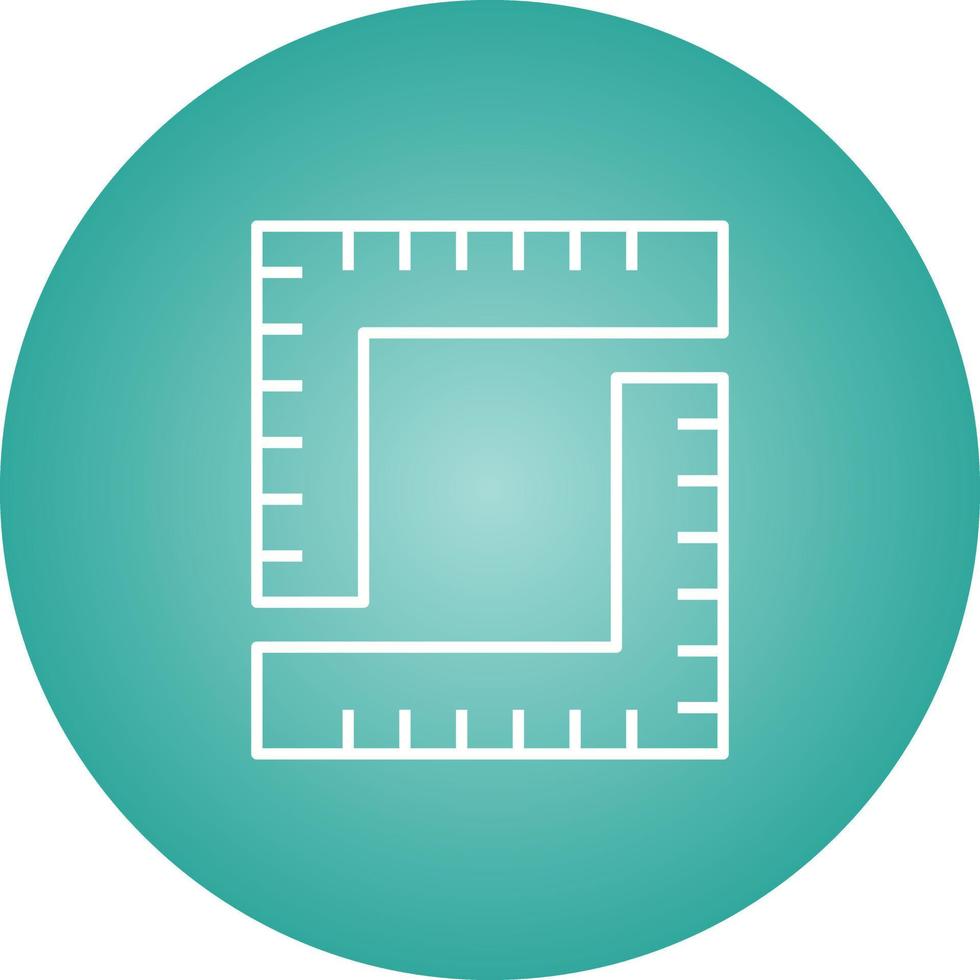 Unique Measurement Vector Line Icon