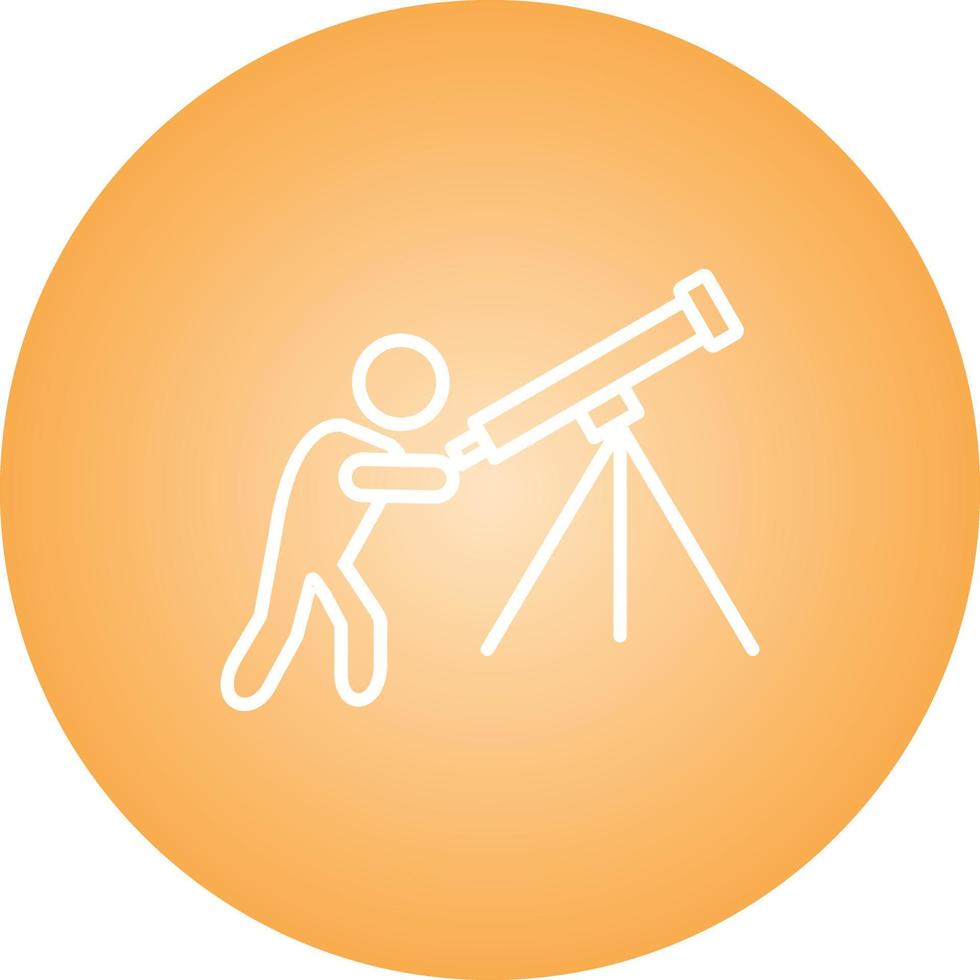 Unique Adjusting Telescope Vector Line Icon