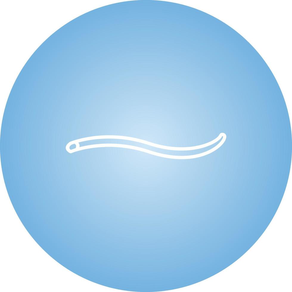 Unique Worm Vector Line Icon