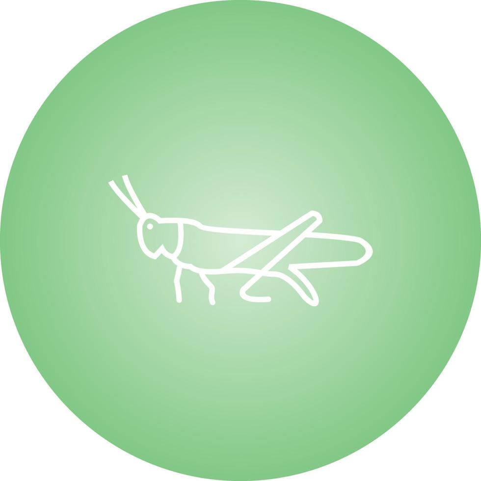 Unique grasshopper Line Vector Icon