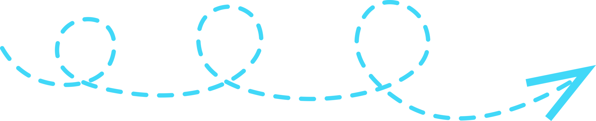 flecha de línea discontinua png