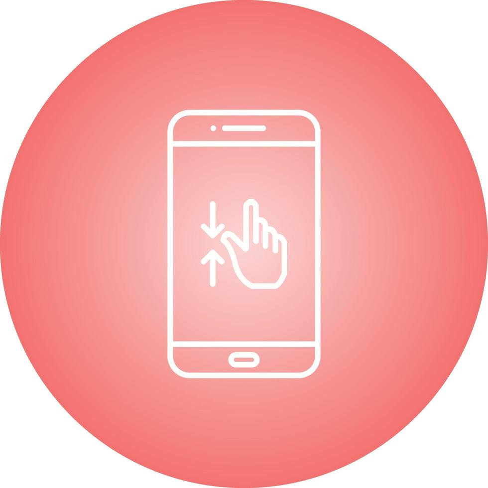 Unique Gestures Vector Line Icon