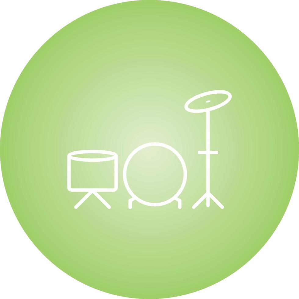 Unique Drums Vector Line Icon