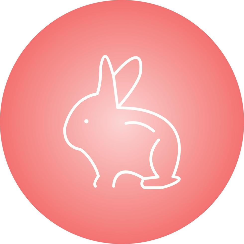 Unique Rabbit Vector Line Icon