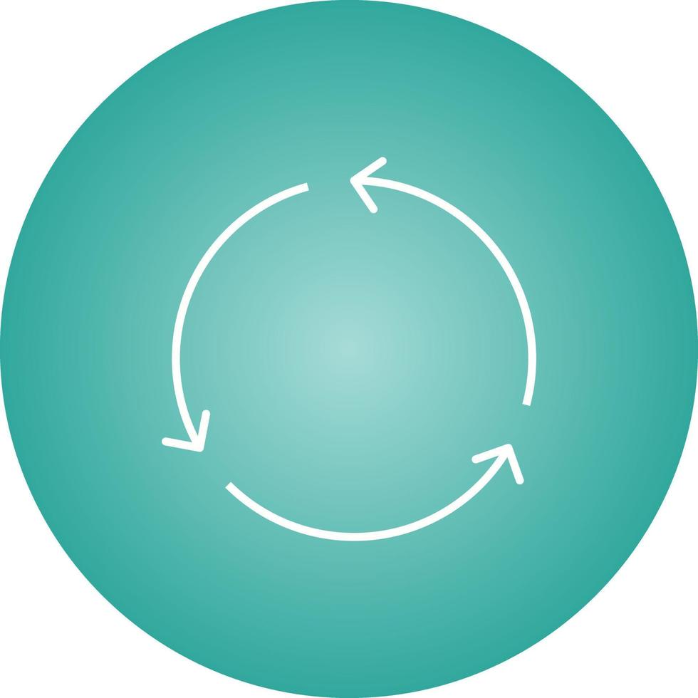 Unique Recycle Vector Line Icon