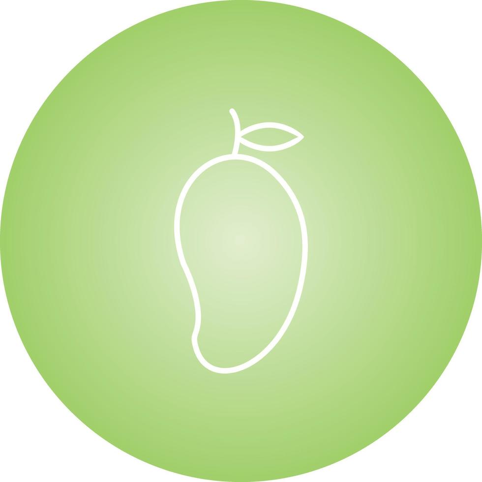 Unique Mango Vector Line Icon
