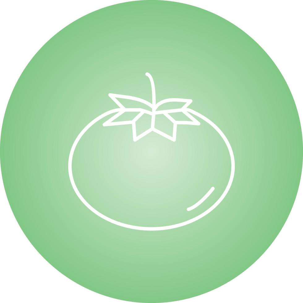 Unique Tomato Vector Line Icon